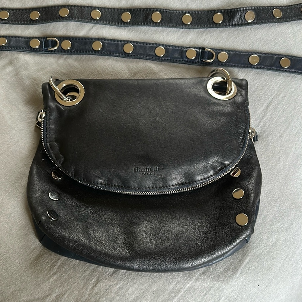 Hammitt rounded reversible VIP crossbody